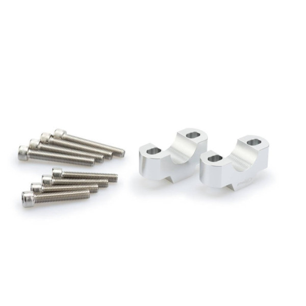 Puig 20mm Handlebar Risers For 29mm Bars Silver